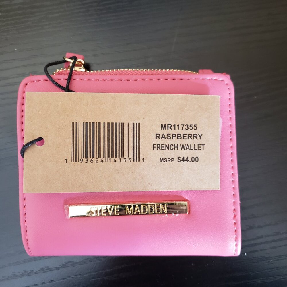 Steve Madden Raspberry French Wallet - Picture 2 of 5